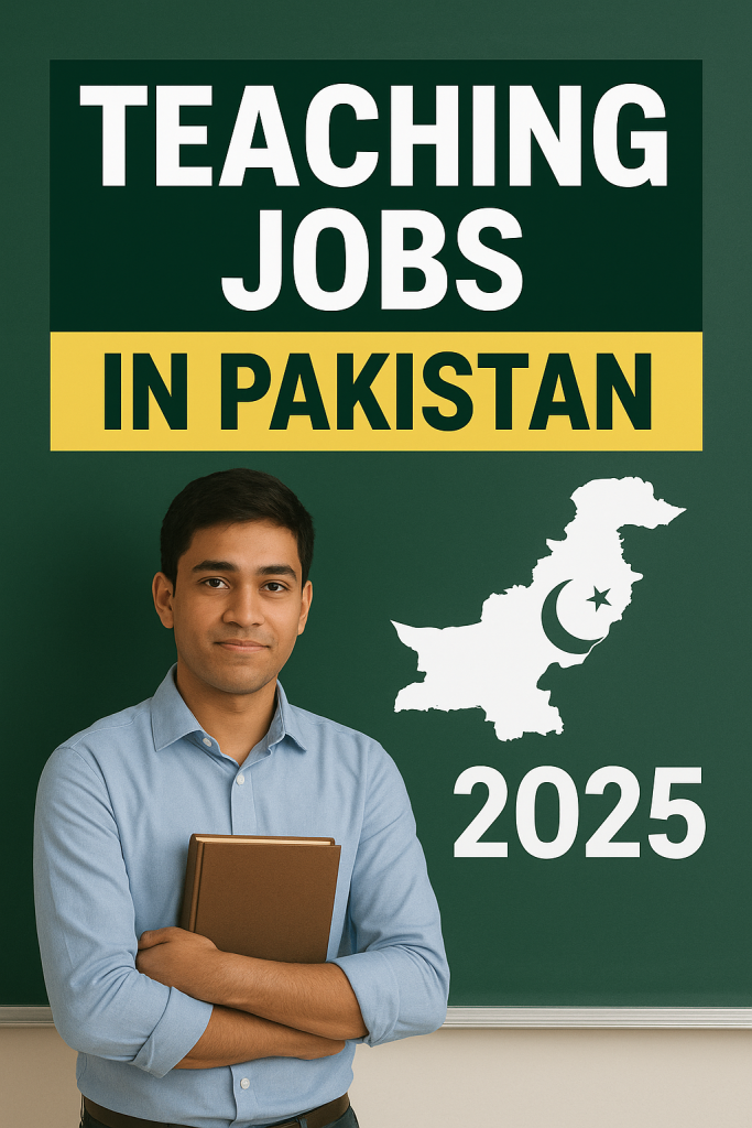 teaching jobs in Pakistan 2025